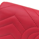 グッチ GUCCI GGマーモント コンチネンタルウォレット 443436 レッド レザー 長財布 ヴィンテージ金具 赤 フラップ