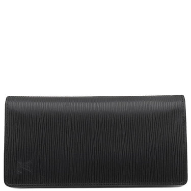 ルイヴィトン LOUIS VUITTON ポルトフォイユ ブラザ M66542 ブラック エピレザー 長財布 シルバー金具 2つ折り財布 黒