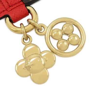 ルイヴィトン LOUIS VUITTON ポルト カルト LV チャーム M12215 モノグラム×キャンディレッド モノグラムキャンバス カードケース ゴールド金具 赤 カード入れ パスケース ヴィヴィエンヌ