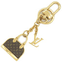 ルイヴィトン LOUIS VUITTON モノグラム アルマ M01799 モノグラム メタル バッグチャーム ゴールド金具 キーホルダー キーリング 茶