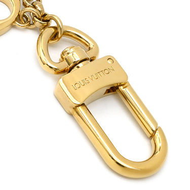 ルイヴィトン LOUIS VUITTON フルール ドゥ モノグラム M65111 ピンクベージュ×アイボリー GP エナメル バッグチャーム ゴールド金具 LVロゴ キーホルダー