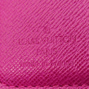 ルイヴィトン LOUIS VUITTON コンパクト ジップ M95218 フューシャ モノグラムキャンバス 二つ折り財布 ゴールド金具 茶 小銭入れ