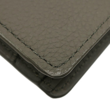 ルイヴィトン LOUIS VUITTON ポルトフォイユ ミュルティプル M81734 カーキ LV アエログラムレザー 二つ折り財布 新品 未使用