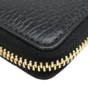 グッチ GUCCI ダブルG ジップアラウンドウォレット 456117 ブラック×ピンク系 レザー 長財布 ゴールド金具 黒 ラウンドファスナー 日本限定