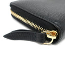 グッチ GUCCI ダブルG ジップアラウンドウォレット 456117 ブラック×ピンク系 レザー 長財布 ゴールド金具 黒 ラウンドファスナー 日本限定