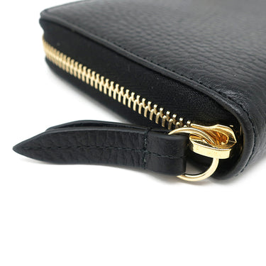 グッチ GUCCI ダブルG ジップアラウンドウォレット 456117 ブラック×ピンク系 レザー 長財布 ゴールド金具 黒 ラウンドファスナー 日本限定