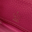 グッチ GUCCI ダブルG ジップアラウンドウォレット 456117 ブラック×ピンク系 レザー 長財布 ゴールド金具 黒 ラウンドファスナー 日本限定