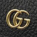 グッチ GUCCI ダブルG バイカラー カードケース ウォレット 658610 1069 ベージュ×ブラック レザー GGスプリームキャンバス 二つ折り財布 ゴールド金具 スモールレザー