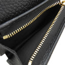 グッチ GUCCI ダブルG バイカラー カードケース ウォレット 658610 1069 ベージュ×ブラック レザー GGスプリームキャンバス 二つ折り財布 ゴールド金具 スモールレザー