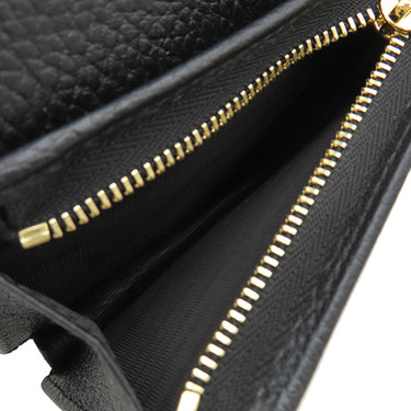 グッチ GUCCI ダブルG バイカラー カードケース ウォレット 658610 1069 ベージュ×ブラック レザー GGスプリームキャンバス 二つ折り財布 ゴールド金具 スモールレザー