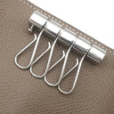 エルメス HERMES ベアン 4連キーケース エトゥープ ヴォーエプソン キーケース シルバー金具 グレージュ