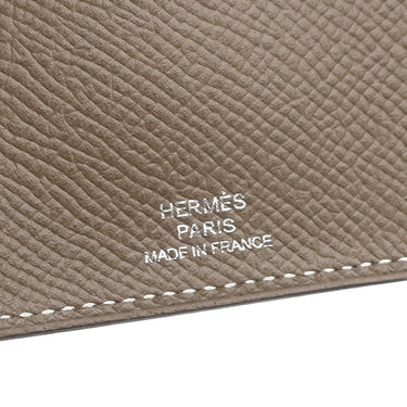 エルメス HERMES ベアン 4連キーケース エトゥープ ヴォーエプソン キーケース シルバー金具 グレージュ