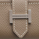 エルメス HERMES ベアン 4連キーケース エトゥープ ヴォーエプソン キーケース シルバー金具 グレージュ