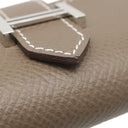 エルメス HERMES ベアン 4連キーケース エトゥープ ヴォーエプソン キーケース シルバー金具 グレージュ