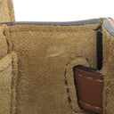 ロエベ LOEWE ゲートデュアルバッグ ミニ タン カーフ ショルダーバッグ ゴールド金具 茶