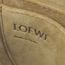 ロエベ LOEWE ゲートデュアルバッグ ミニ タン カーフ ショルダーバッグ ゴールド金具 茶