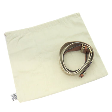 ロエベ LOEWE ゲートデュアルバッグ ミニ タン カーフ ショルダーバッグ ゴールド金具 茶