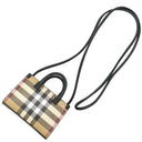 バーバリー BURBERRY マイクロ デニー ショルダー アーカイブベージュ レザー ショルダーバッグ 黒 ノバチェック