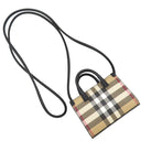 バーバリー BURBERRY マイクロ デニー ショルダー アーカイブベージュ レザー ショルダーバッグ 黒 ノバチェック