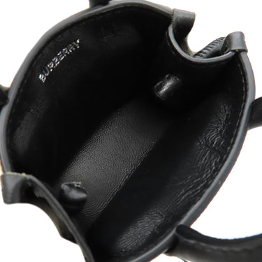 バーバリー BURBERRY マイクロ デニー ショルダー アーカイブベージュ レザー ショルダーバッグ 黒 ノバチェック