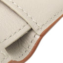 ロエベ LOEWE アナグラム バーティカル ウォレット C821S33X12 ライトゴースト ペブルグレインカーフ 三つ折り財布 シルバー金具 コンパクトウォレット