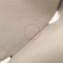 ロエベ LOEWE アナグラム バーティカル ウォレット C821S33X12 ライトゴースト ペブルグレインカーフ 三つ折り財布 シルバー金具 コンパクトウォレット