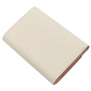 ロエベ LOEWE アナグラム バーティカル ウォレット C821S33X12 ライトゴースト ペブルグレインカーフ 三つ折り財布 シルバー金具 コンパクトウォレット