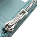 ロエベ LOEWE アナグラム バーティカル ウォレット C821S33X12 ウォーター ペブルグレインカーフ 三つ折り財布 シルバー金具 コンパクトウォレット