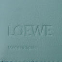 ロエベ LOEWE アナグラム バーティカル ウォレット C821S33X12 ウォーター ペブルグレインカーフ 三つ折り財布 シルバー金具 コンパクトウォレット