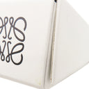 ロエベ LOEWE アナグラム バーティカル ウォレット C821S33X12 ウォーター ペブルグレインカーフ 三つ折り財布 シルバー金具 コンパクトウォレット