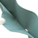 ロエベ LOEWE アナグラム バーティカル ウォレット C821S33X12 ウォーター ペブルグレインカーフ 三つ折り財布 シルバー金具 コンパクトウォレット