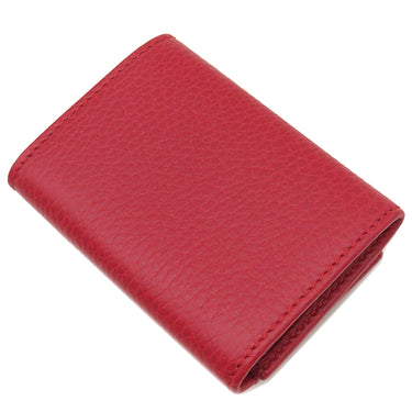 グッチ GUCCI GGマーモント 523277 レッド レザー 三つ折り財布 ゴールド金具 プチマーモント 赤