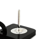 エルメス HERMES アヴァ HAVA ピンクXブラウン バッファローホーン ラッカー ピアス シルバー金具 Hモチーフ