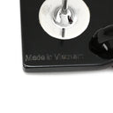 エルメス HERMES アヴァ HAVA ピンクXブラウン バッファローホーン ラッカー ピアス シルバー金具 Hモチーフ