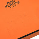 エルメス HERMES アヴァ HAVA ピンクXブラウン バッファローホーン ラッカー ピアス シルバー金具 Hモチーフ