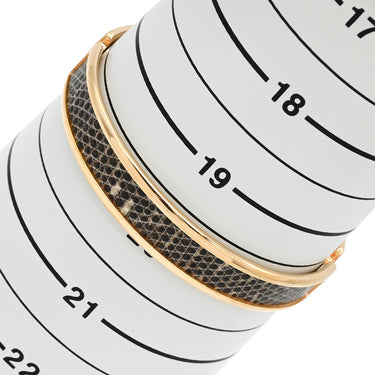 エルメス HERMES オランプ オンブルXローズゴールド リザード GP ブレスレット ローズゴールド金具 ピンクゴールド金具