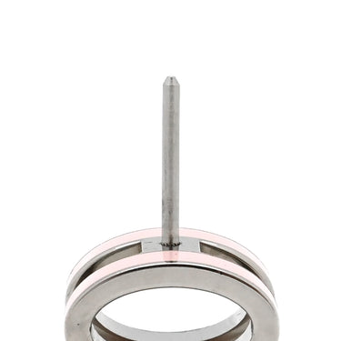 エルメス HERMES ポップアッシュ Hピアス ローズドラジェ×シルバー メタル エナメル ピアス シルバー金具 H型 ポップH