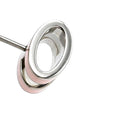 エルメス HERMES ポップアッシュ Hピアス ローズドラジェ×シルバー メタル エナメル ピアス シルバー金具 H型 ポップH