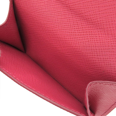 プラダ PRADA メタルロゴ 1MH021 ピンク レザー 三つ折り財布 ゴールド金具 コンパクトウォレット