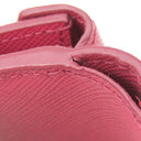 プラダ PRADA メタルロゴ 1MH021 ピンク レザー 三つ折り財布 ゴールド金具 コンパクトウォレット