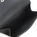 ルイヴィトン LOUIS VUITTON ポルトフォイユ ロックミニ M63921 ブラック カーフ 三つ折り財布 シルバー金具 黒 コンパクトウォレット