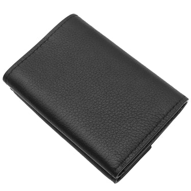 ルイヴィトン LOUIS VUITTON ポルトフォイユ ロックミニ M63921 ブラック カーフ 三つ折り財布 シルバー金具 黒 コンパクトウォレット