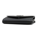 ルイヴィトン LOUIS VUITTON ポルトフォイユ ロックミニ M63921 ブラック カーフ 三つ折り財布 シルバー金具 黒 コンパクトウォレット