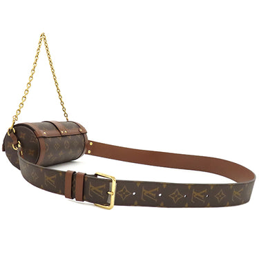 ルイヴィトン LOUIS VUITTON パピヨン トランク M57835 モノグラム モノグラムキャンバス 2WAYバッグ ゴールド金具 茶 ハンドバッグ ショルダーバッグ