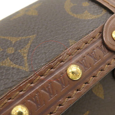 ルイヴィトン LOUIS VUITTON パピヨン トランク M57835 モノグラム モノグラムキャンバス 2WAYバッグ ゴールド金具 茶 ハンドバッグ ショルダーバッグ