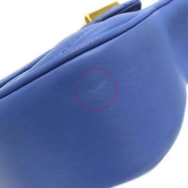 ルイヴィトン LOUIS VUITTON ニューウェーブ チェーンショルダーバッグ PM M53924 ブルー レザー ショルダーバッグ ゴールド金具 青 LVロゴ