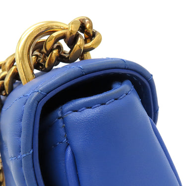 ルイヴィトン LOUIS VUITTON ニューウェーブ チェーンショルダーバッグ PM M53924 ブルー レザー ショルダーバッグ ゴールド金具 青 LVロゴ