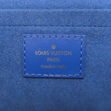 ルイヴィトン LOUIS VUITTON ニューウェーブ チェーンショルダーバッグ PM M53924 ブルー レザー ショルダーバッグ ゴールド金具 青 LVロゴ