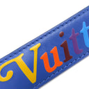 ルイヴィトン LOUIS VUITTON ニューウェーブ チェーンショルダーバッグ PM M53924 ブルー レザー ショルダーバッグ ゴールド金具 青 LVロゴ