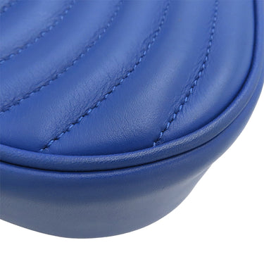 ルイヴィトン LOUIS VUITTON ニューウェーブ チェーンショルダーバッグ PM M53924 ブルー レザー ショルダーバッグ ゴールド金具 青 LVロゴ